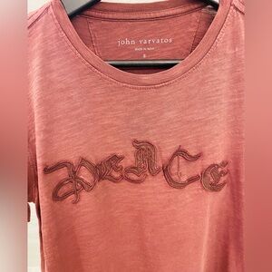 John Varvatos Red Graphic T-Shirt